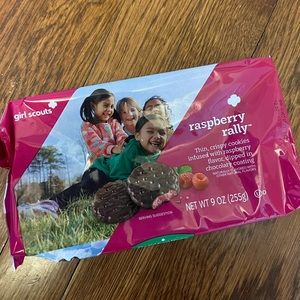 Raspberry Rally Girl Scout cookie!
